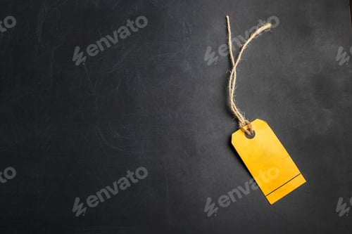 Preview: Yellow Tag on Dark Background