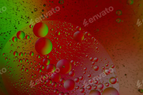Preview: Colorful Liquid Abstract with Bubbles and Vivid Gradient Backgrounds