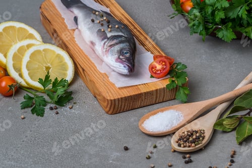 Preview: Fresh fish sea bass