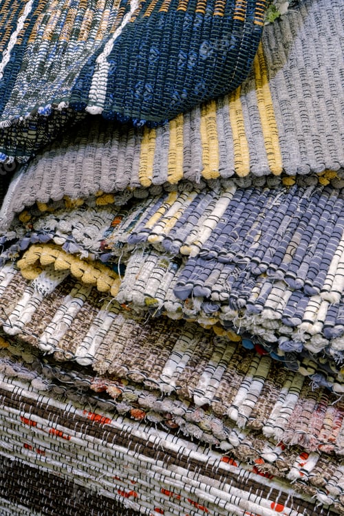 Preview: Group of assorted carpets and rugs of various sizes and colors