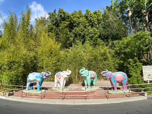 Preview: Elephant sculptures on display at the los angeles zoo