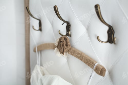 Preview: Elegant Wedding Dress Hanging, Preparation for Special Day