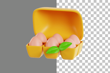 Preview: Organic Eggs 3D Icon