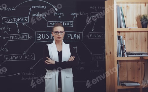 Preview: Businesswoman Presents Her Business Plan in the Office