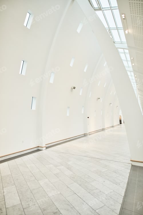 Preview: The airport. The airport - modern architecture.
