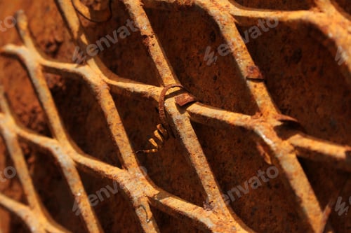 Preview: weathered and corroded rusty metal wire