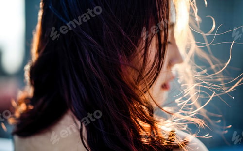 Preview: Portrait of young hot woman posing