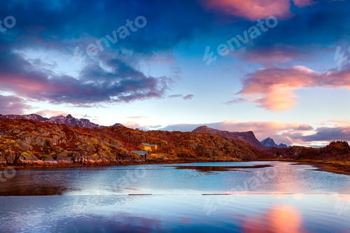 Preview: Beautiful sunset landscape