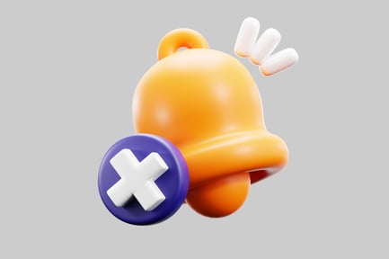 Preview: Muted notification bell graphic