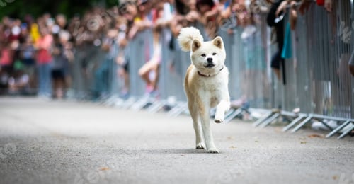 Preview: cute dog running at dog speed race