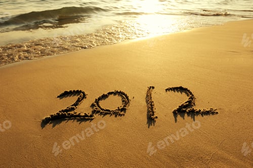 Preview: 2012 New Year Message On The Sand Beach