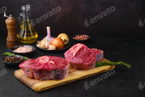Preview: Raw beef ossobuco ready for cooking