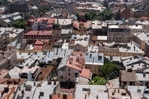 Preview: Top view of town.