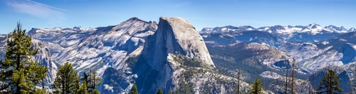 Preview: Panoramic view of Half Dome and the surrounding wilderness area