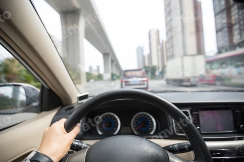 Preview: Driving car in China city