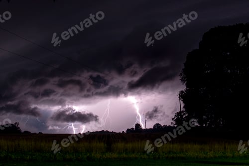 Preview: Lightning strike during a storm