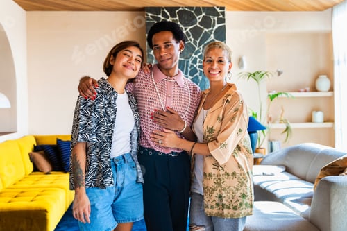 Preview: Group of friends bonding at home, LGBTQ and diversity concepts