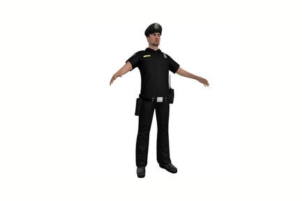 Preview: Police officer in outstretched pose