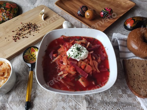 Preview: Russian borscht, culture, traditional foods, foods of the world.