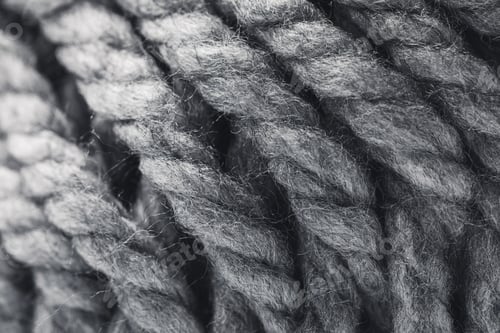 Preview: close up view of grey yarn ball