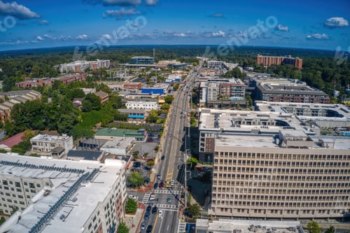 Preview: Aerial View of the Atlanta Suburb of Sandy Springs, Georgia