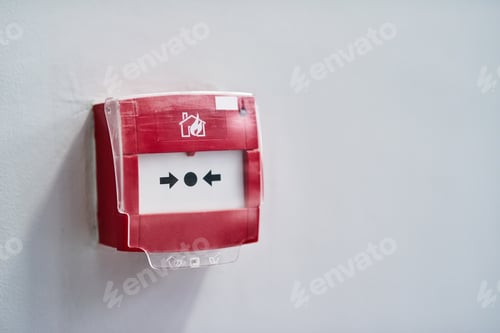 Preview: Sound the alarm. Shot of a fire alarm on a wall.