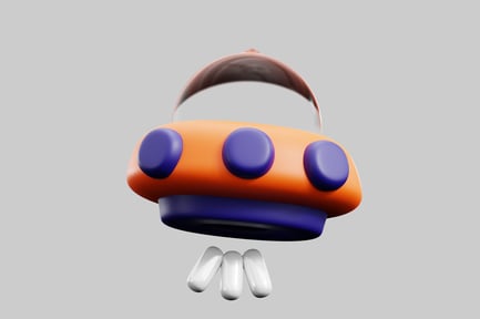 Preview: Cartoon spaceship saucer