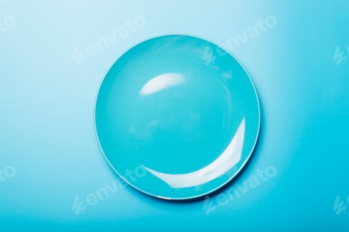 Preview: An empty blue plate to use on the banner.