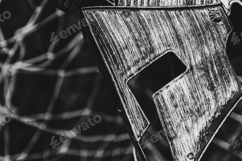 Preview: Closeup of a wooden post with fine details and texture