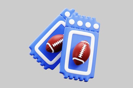 Preview: Football game tickets blue
