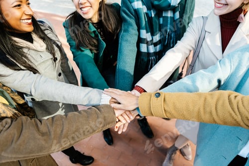 Preview: Enthusiastic Group Puts Hands Together for Collaboration