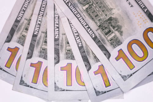 Preview: Pile of Hundred Dollar Bills Close Up