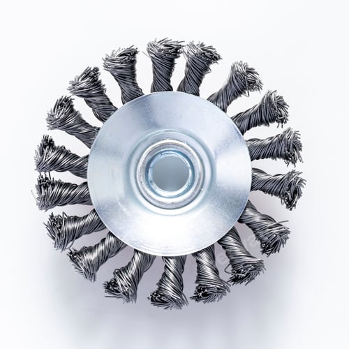 Preview: Wire Wheel Brush Attachment Red Metal Tool