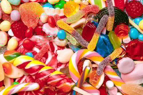 Preview: Different colorful fruit candy