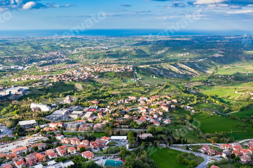 Preview: View from Titano mountain, San Marino at neighborhood