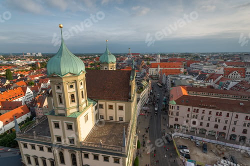 Preview: Augsburg, Germany Old Town Skyline