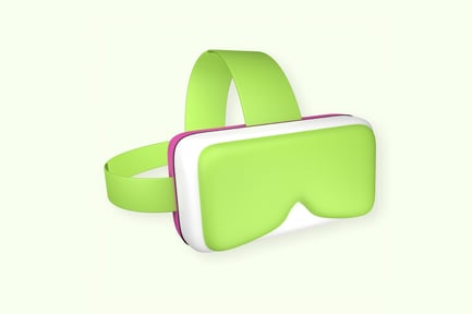 Preview: VR Headset Colorful 3D Illustration