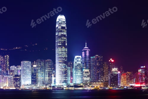 Preview: Hong Kong city at night
