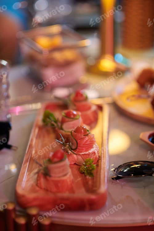 Preview: Plate with Delicious Appetizers