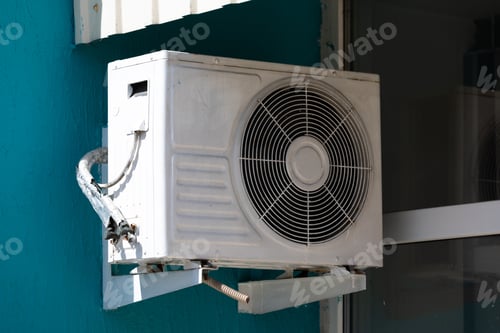 Preview: outdoor air conditioning unit outside the building