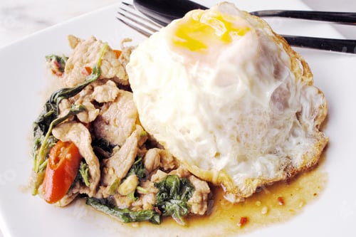 Preview: Pork Spicy Basil Sauce With Rice.