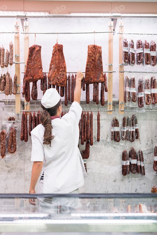 Preview: Pretty Butchery Woman working.