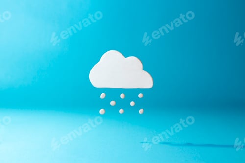 Preview: Snowy Day Weather Icon Made of Clay