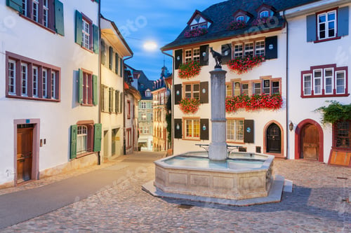 Preview: Basel, Switzerland Fountain in the Old Town