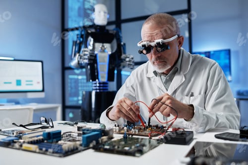 Preview: Engineer working with computer system in the lab