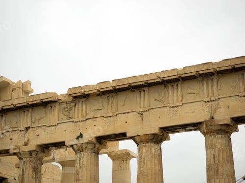 Preview: columns of the Acropolis (Propilea) Athens
