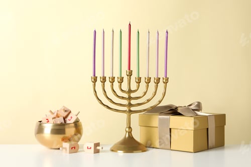 Preview: Сoncept of Jewish holiday, compositions for Hanukkah