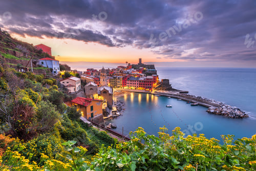 Preview: Vernazza, La Spezia, Liguria, Italy in the Cinque Terre region