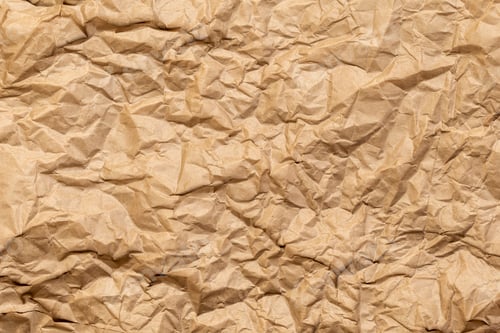 Preview: Crumpled Brown Kraft Paper Texture Background