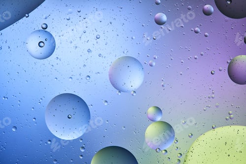 Preview: blue, purple and green color abstract background from mixed water and oil